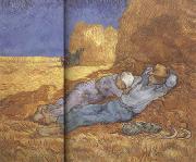 Vincent Van Gogh Noon:Rest from Work (nn04) oil painting on canvas